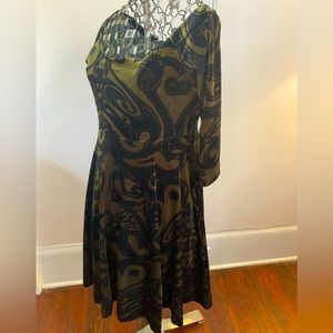 Rare Velour Betsey Johnson Skater Dress